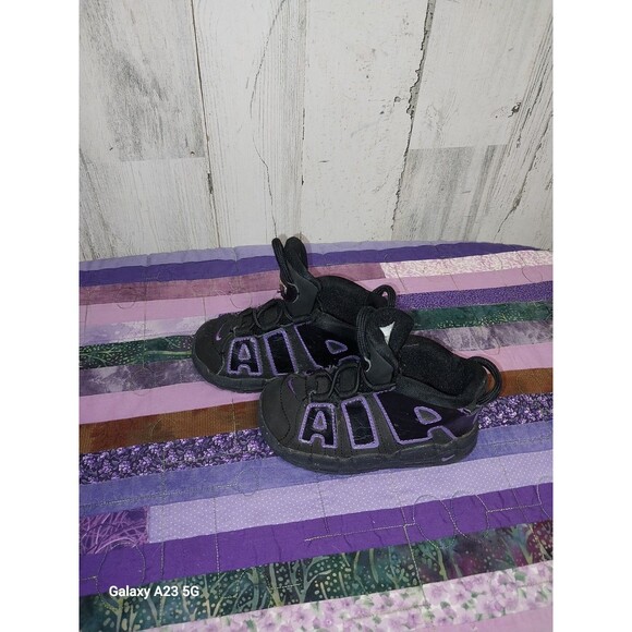 Youth Boys Size 7C Nike Air More Uptempo 96  Action Grape DX5956 001 - Picture 9 of 9